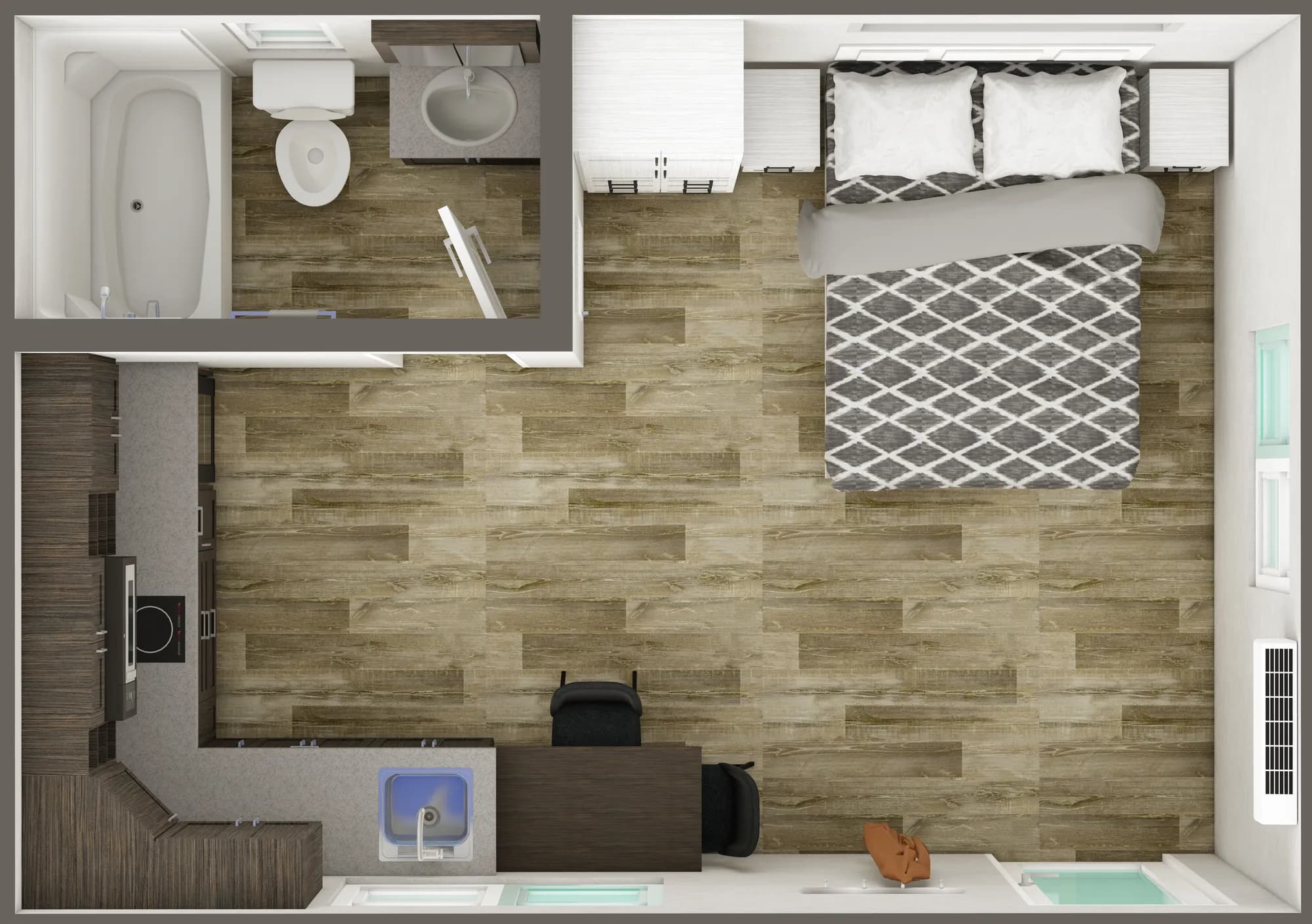 Studio 26 (ADU2014) 3D birds-eye view