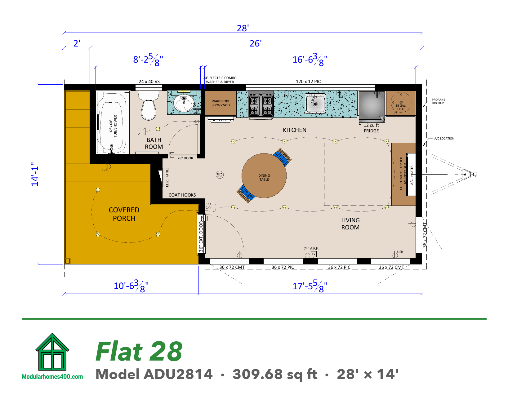 Flat 28 floor plan